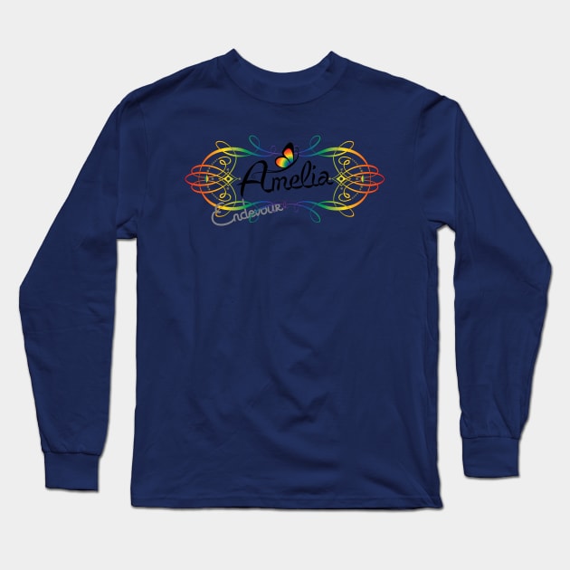 Amelia Long Sleeve T-Shirt by OrangeEdenDesigns